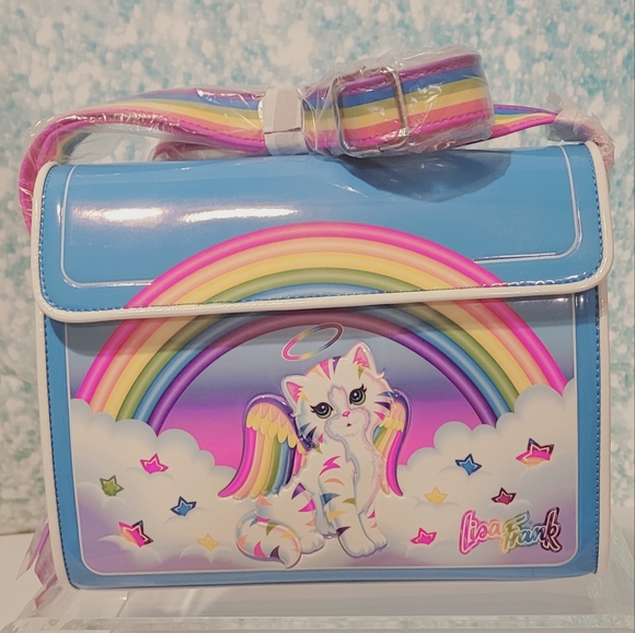 Loungefly Handbags - Loungefly Lisa Frank ANGEL KITTY Crossbody Bag - New with Tags.